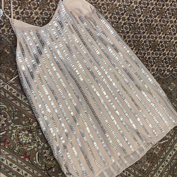 Baby pink and sequin Marciano mini dress. NEW! - Picture 3 of 3